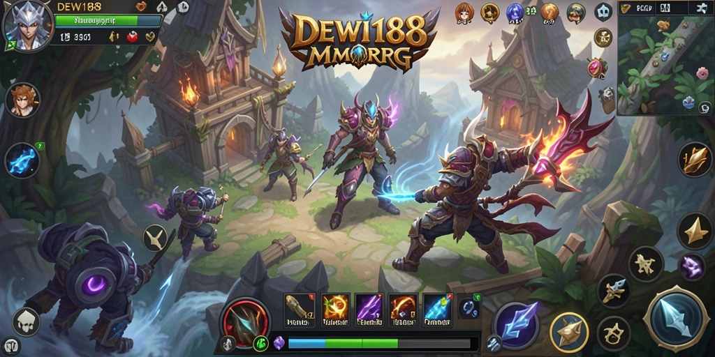 Tangkapan layar dari petualangan epik dalam DEWI188 menunjukkan aksi seru dan grafis menakjubkan.