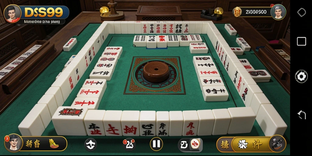 Tampilan permainan Mahjong yang menarik di DS99.
