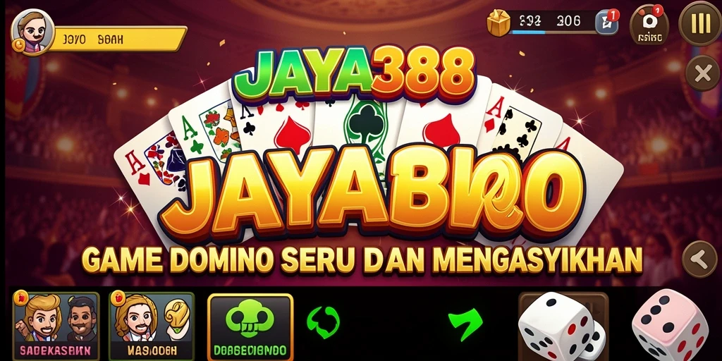 Screenshot gameplay JAYA388 yang menampilkan serunya permainan Domino.