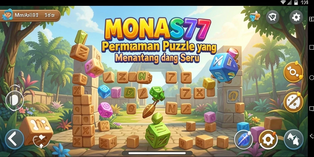 Tampilan gameplay MONAS77 yang menarik dan menantang teka-teki.