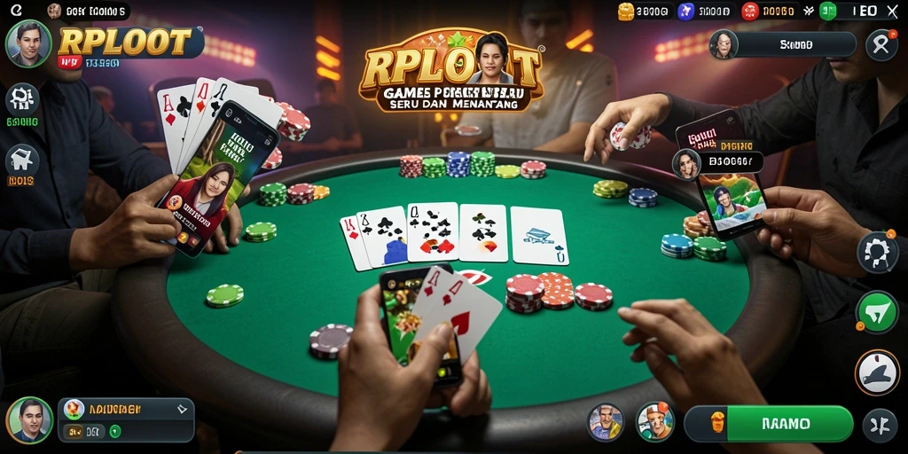 Tampilan gameplay Poker yang menarik di RPLOOT.