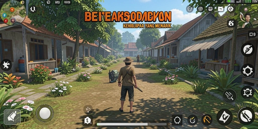 Tampilan gameplay menakjubkan dari RR89 dengan desain karakter yang menarik.